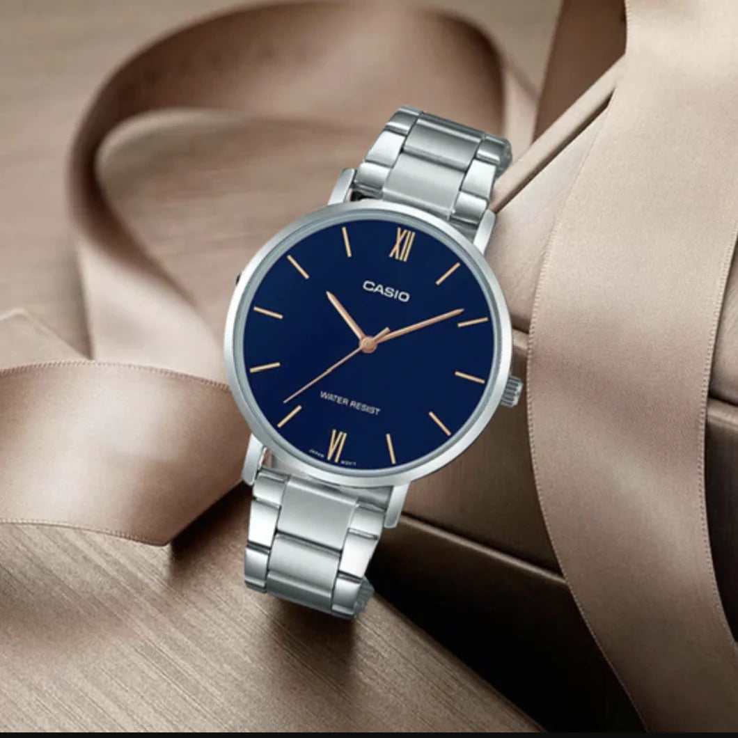 Reloj MTP-VT01D-2B Hombre Analogo Metal