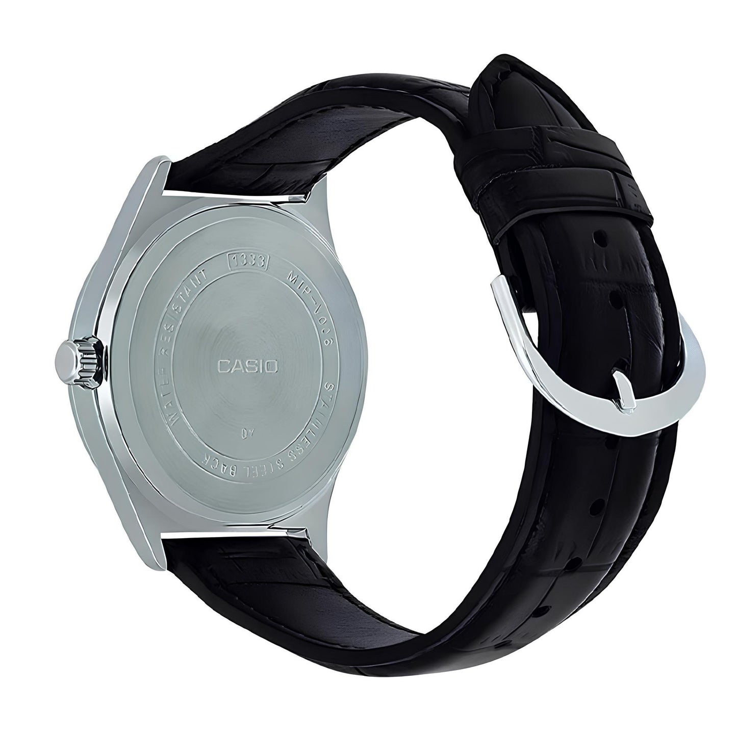 Reloj Mtp-V001l-7b Hombre Analogo Cuero