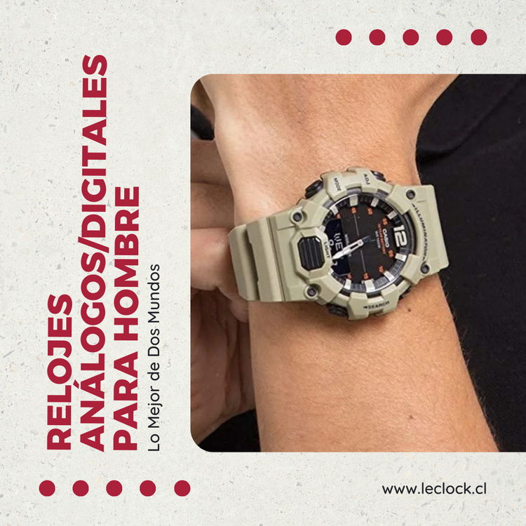 Relojes Análogos/Digitales para Hombre: Lo Mejor de Dos Mundos