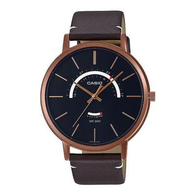 Reloj Mtp-B105rl-1av Hombre Analogo Cuero