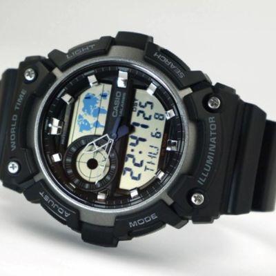 Reloj Aeq-200w-1av Hombre Analogo Digital Resina